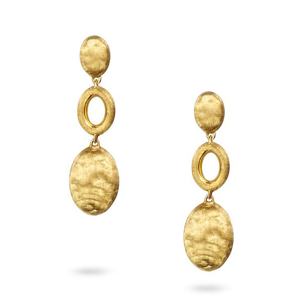 Marco Bicego Siviglia Yellow Gold Triple Drop Earrings