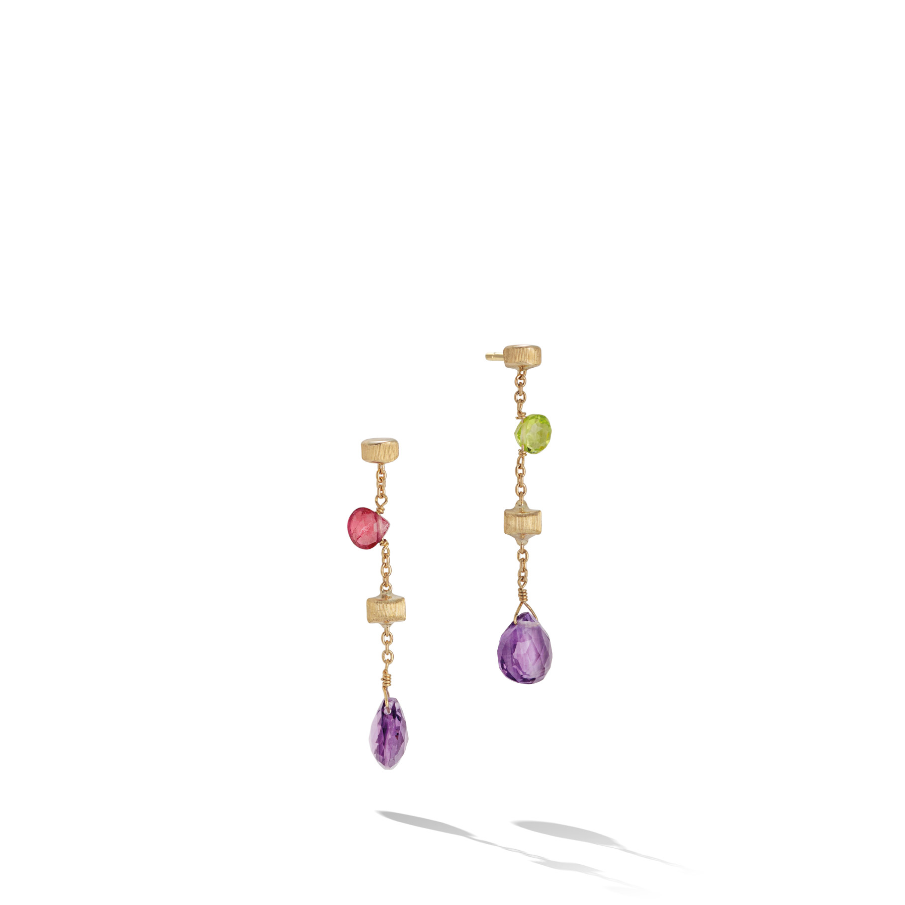 Marco Bicego Paradise Mixed Gemstone Drop Earrings 