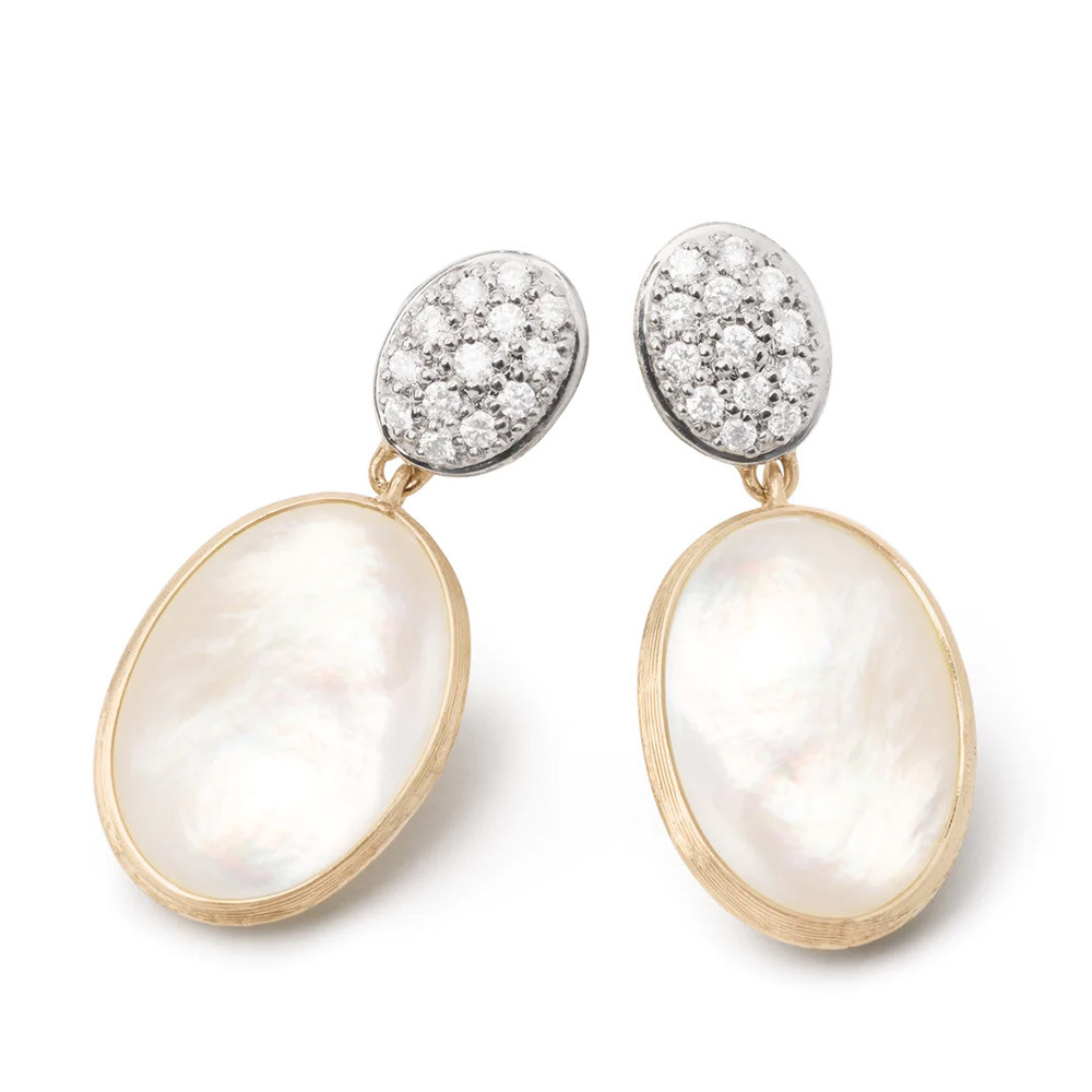Marco Bicego Siviglia Mother of Pearl Diamond Drop Earrings