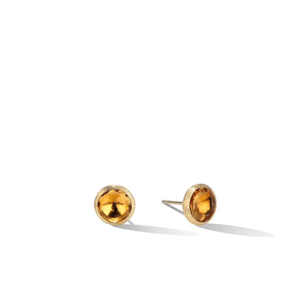 Marco Bicego Jaipur Citrine Yellow Gold Stud Earrings