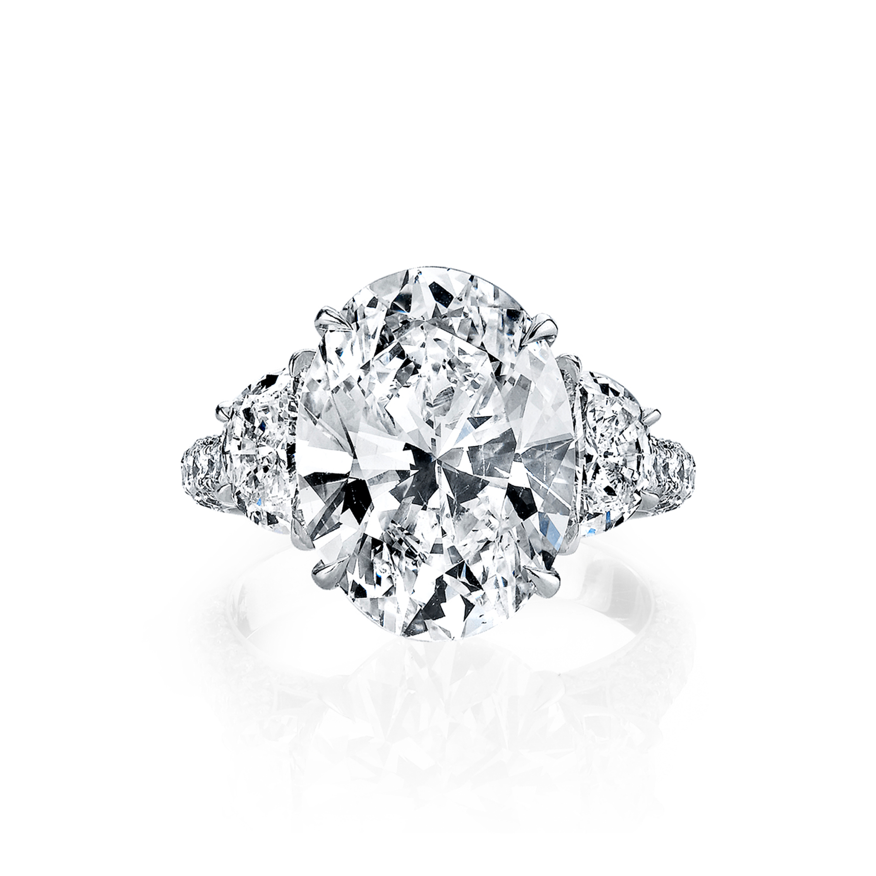 Elongated Radiant Cut Engagement Ring In Sterling Silver – shine of diamond