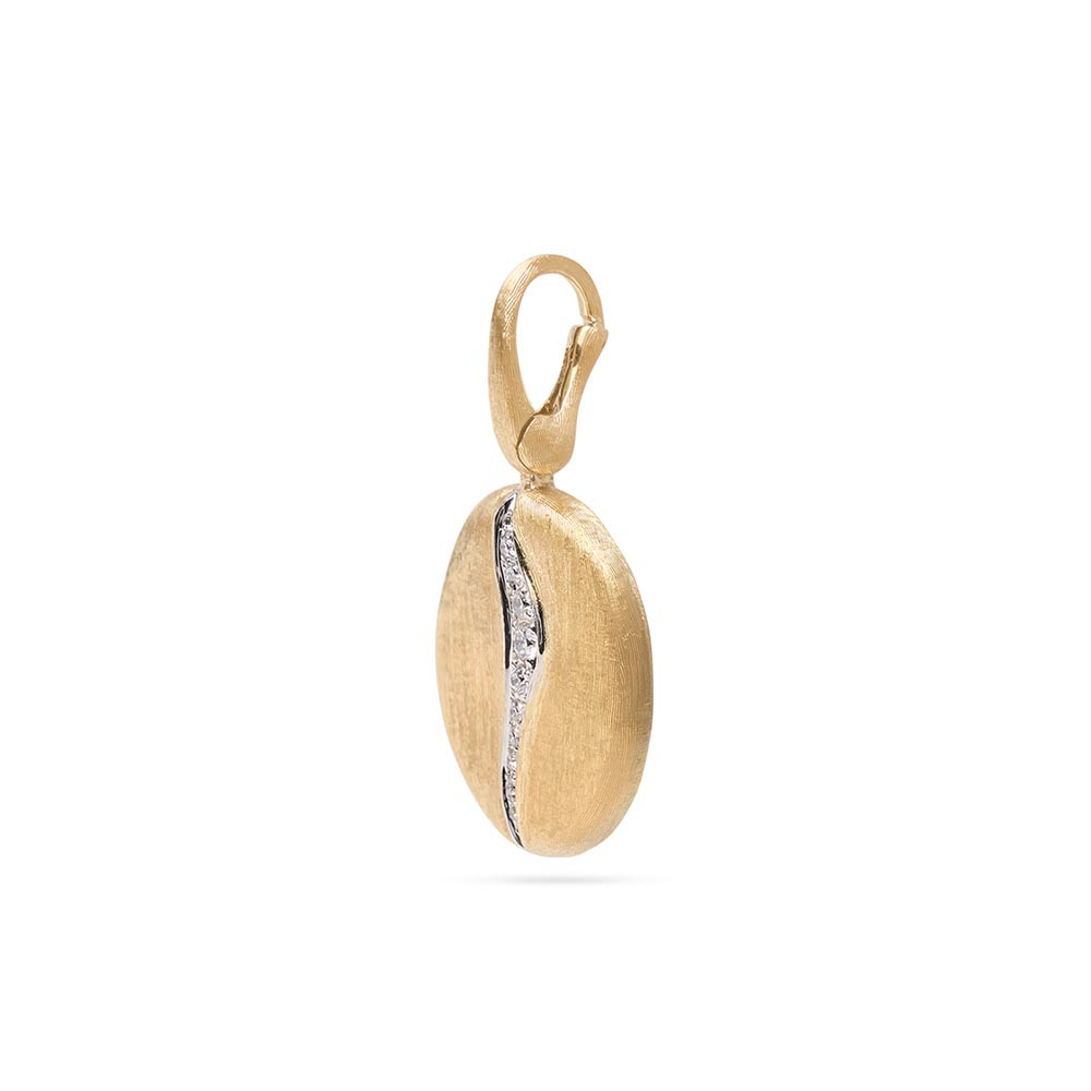 Marco Bicego Jaipur Medium Gold Diamond Pendant Profile