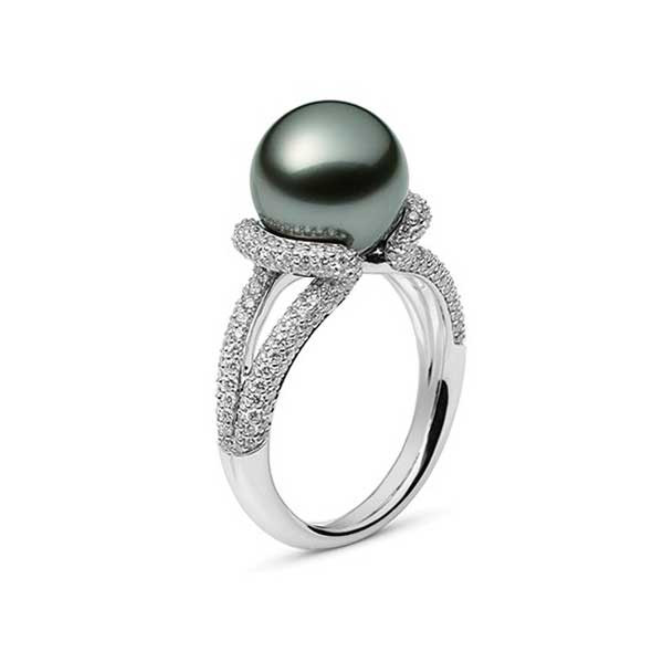 Mikimoto Black South Sea Pearl Ring