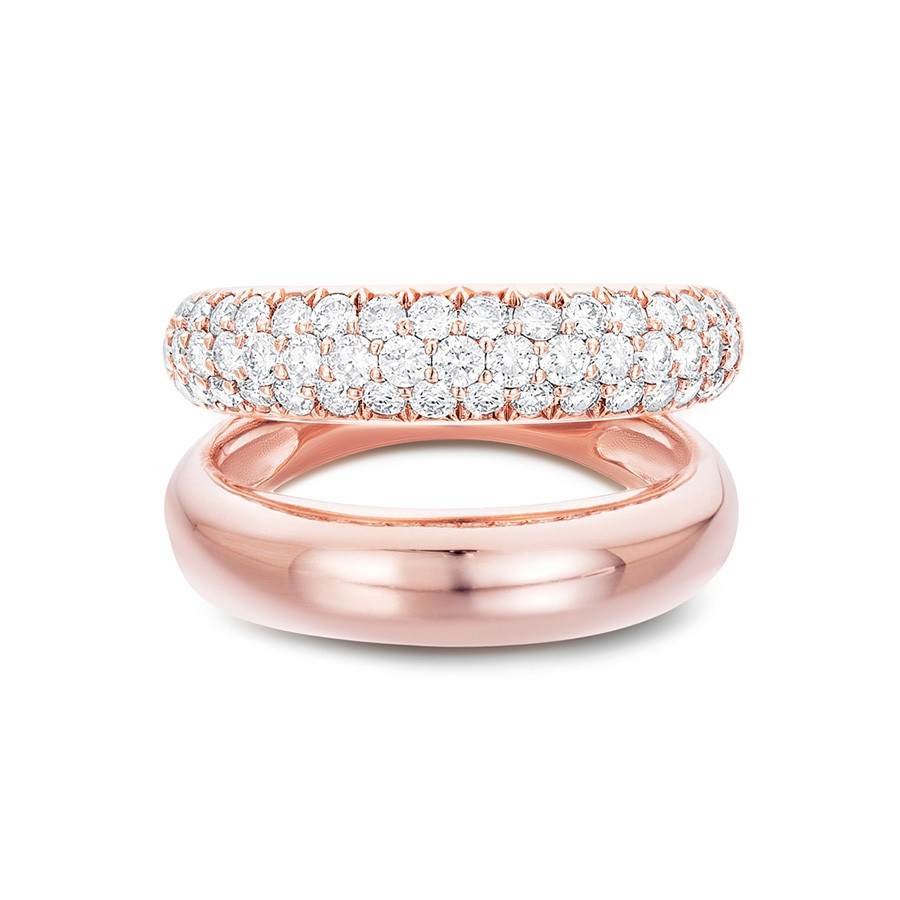 Carbon & Hyde Gemini Rose Gold Diamond Ring