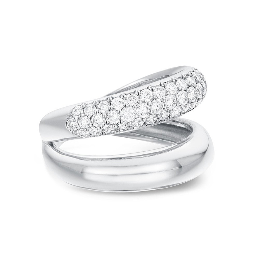 Carbon & Hyde Gemini White Gold Diamond Ring Side View