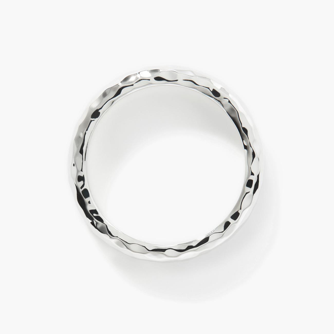 John Hardy Classic Chain Hammered Ring Top view
