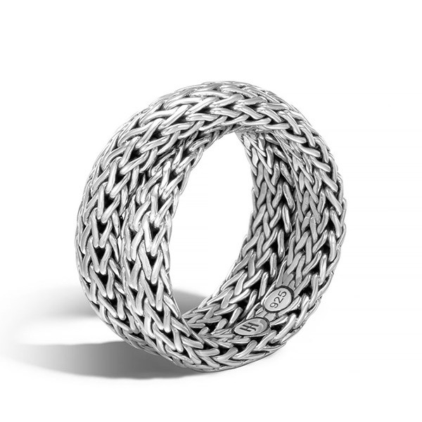 John Hardy Woven Chain Intersecting Ring