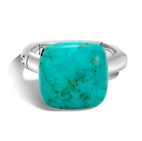 John Hardy Bamboo Turquoise Ring Front View