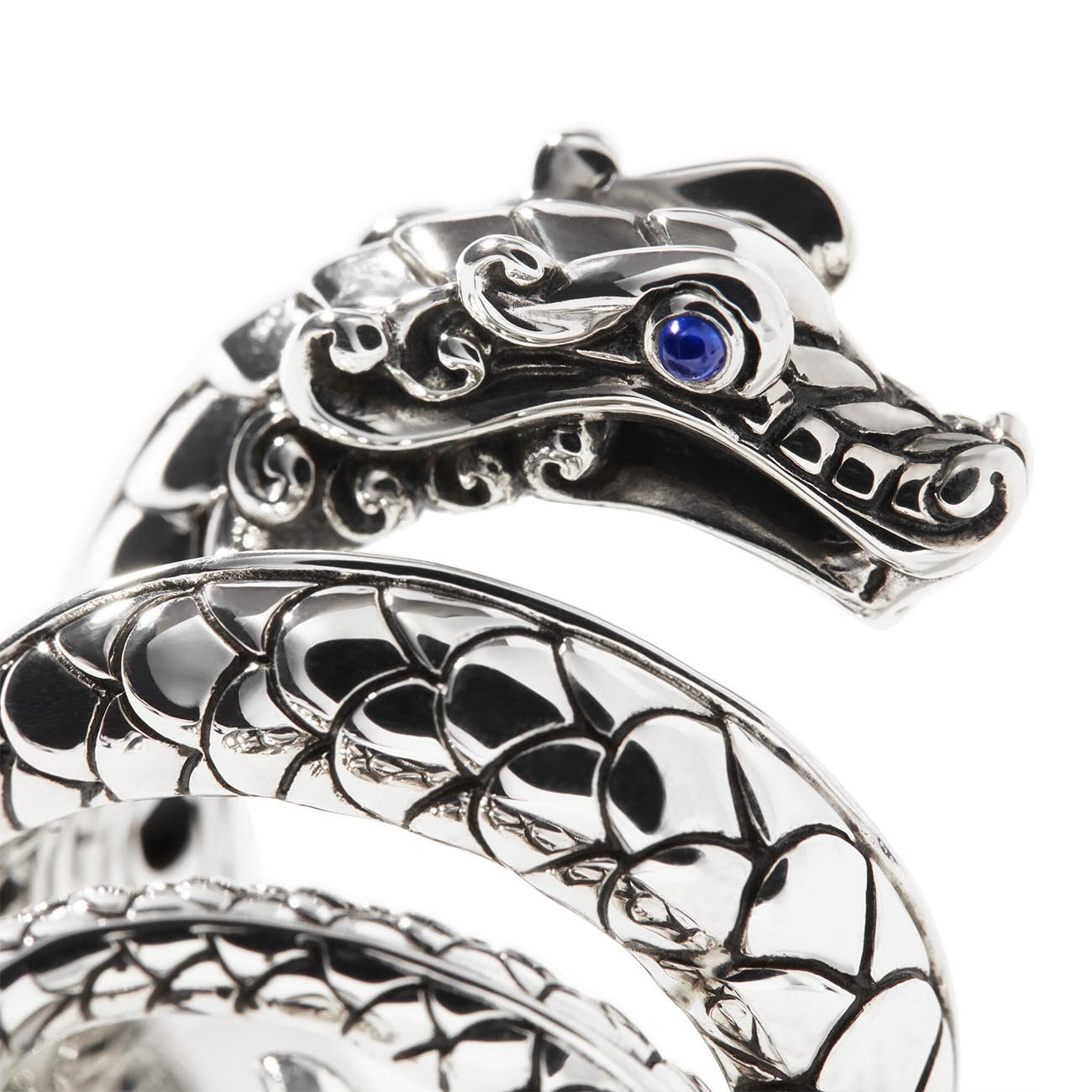 John Hardy Legends Naga Dragon Ring Top Closeup