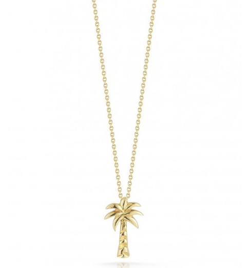 Roberto Coin Tiny Treasures 18kt Yellow Gold Palm Tree Necklace