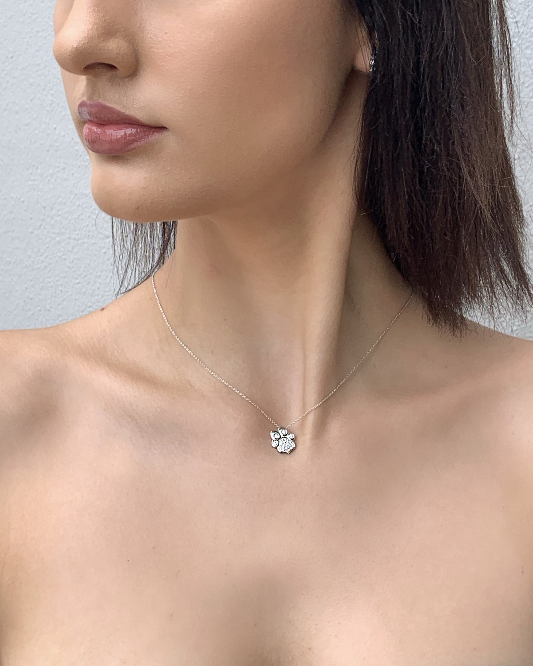 Roberto Coin Pave' Diamond Padlock Necklace in 18K White Gold – Mountz  Jewelers