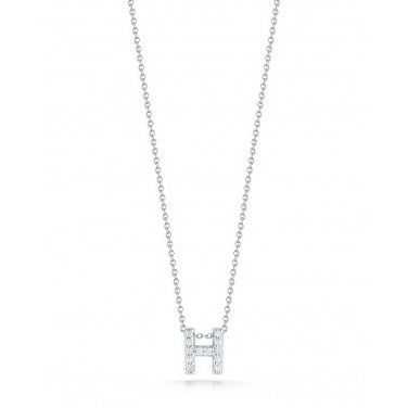 Diamond Initial H Necklace