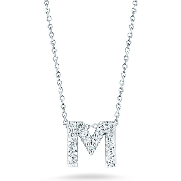 Large Diamond Initial Necklace | Mila Gems