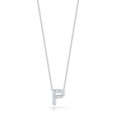 Diamond Initial P Necklace