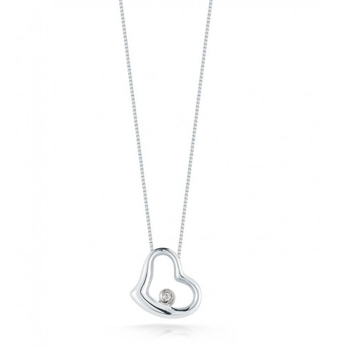 Roberto Coin Diamond Heart Necklace