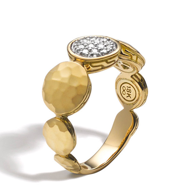 John Hardy Palu Gold & Diamond Ring