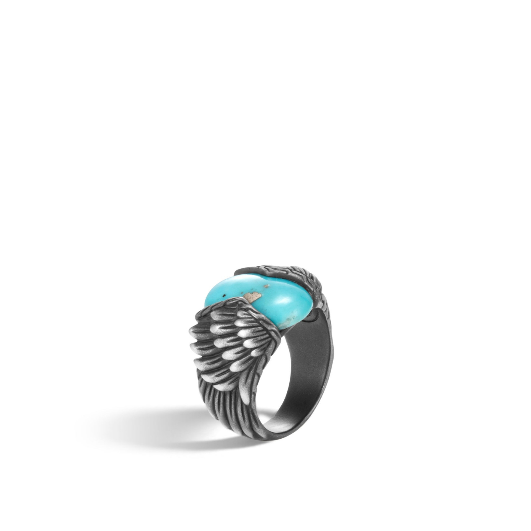 John Hardy Legends Eagle Turquoise Oxidized Ring angle view