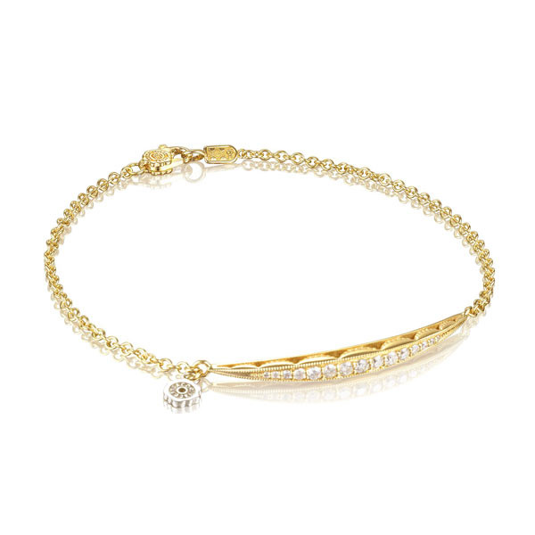 TacorI Yellow Gold Ivy Lane Diamond Tendril Bracelet