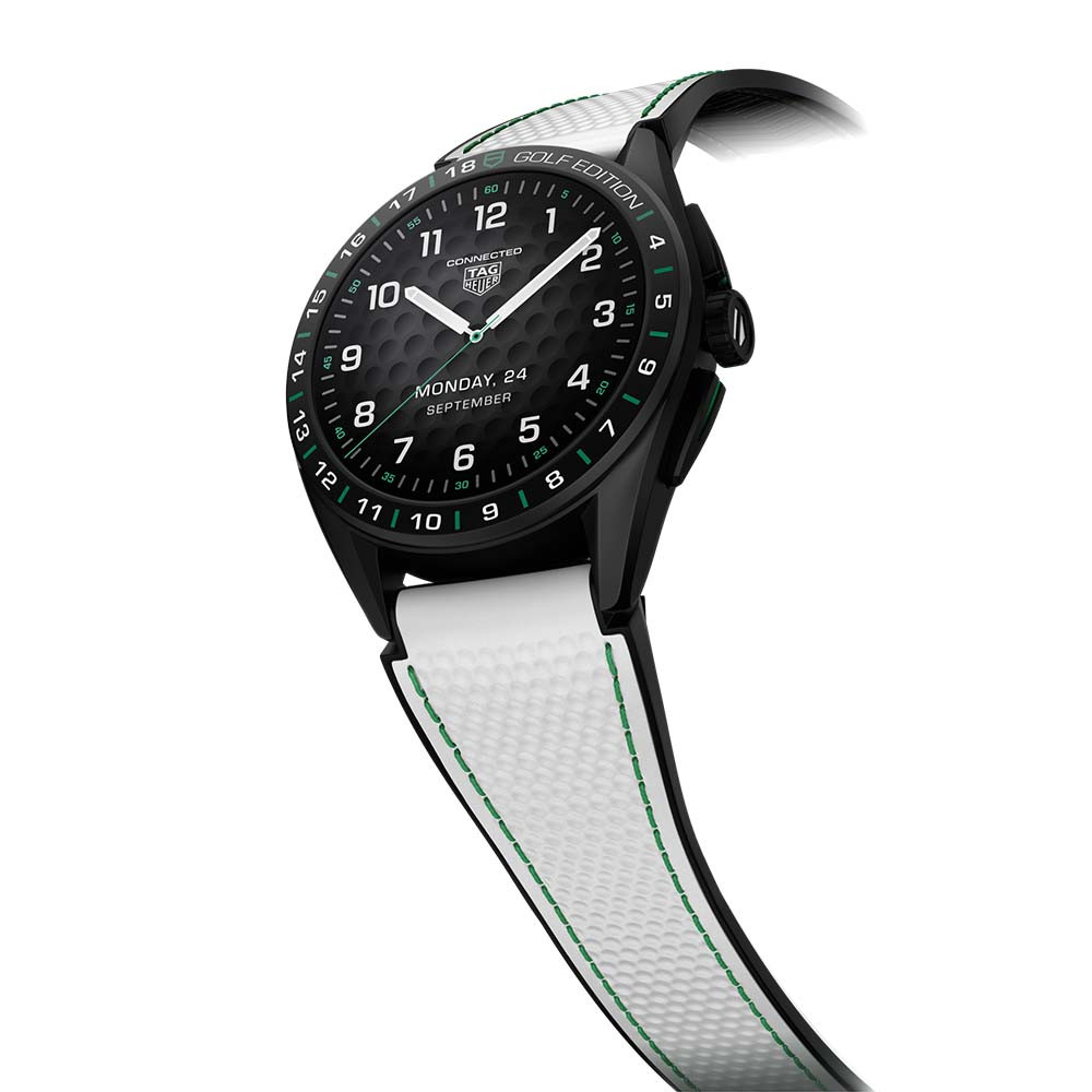 TAG Heuer Connected E4 45mm Golf Smartwatch Angle