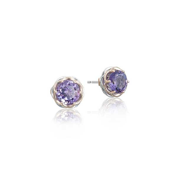Tacori Lilac Blossoms Amethyst Stud Earrings