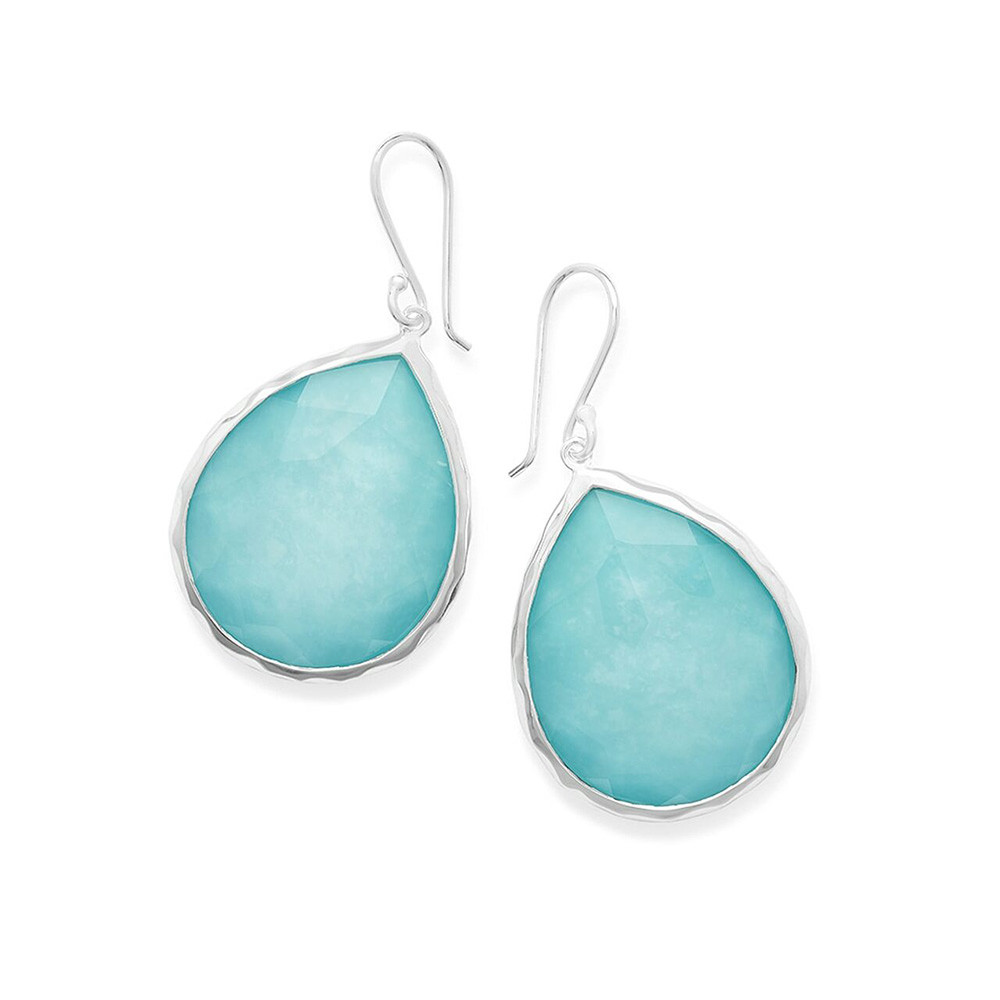 Turquoise Crown & Halo Earrings - Large Oval – Dames a la Mode