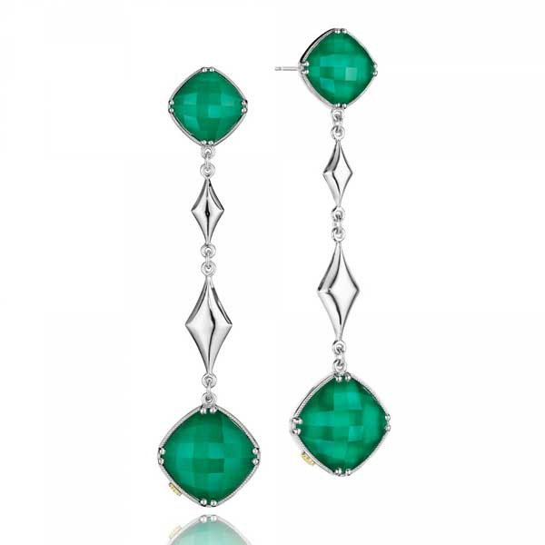 Tacori City Lights Green Gemstone Earrings