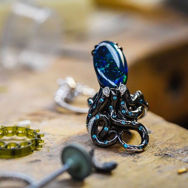 See Life Octopus Ring