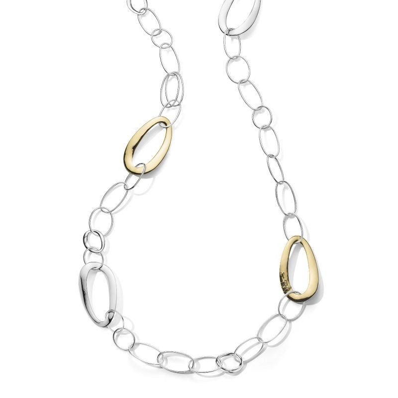 Diamond Drop 14 Karat Two Tone Gold Modern Necklace – Bardys Estate Jewelry