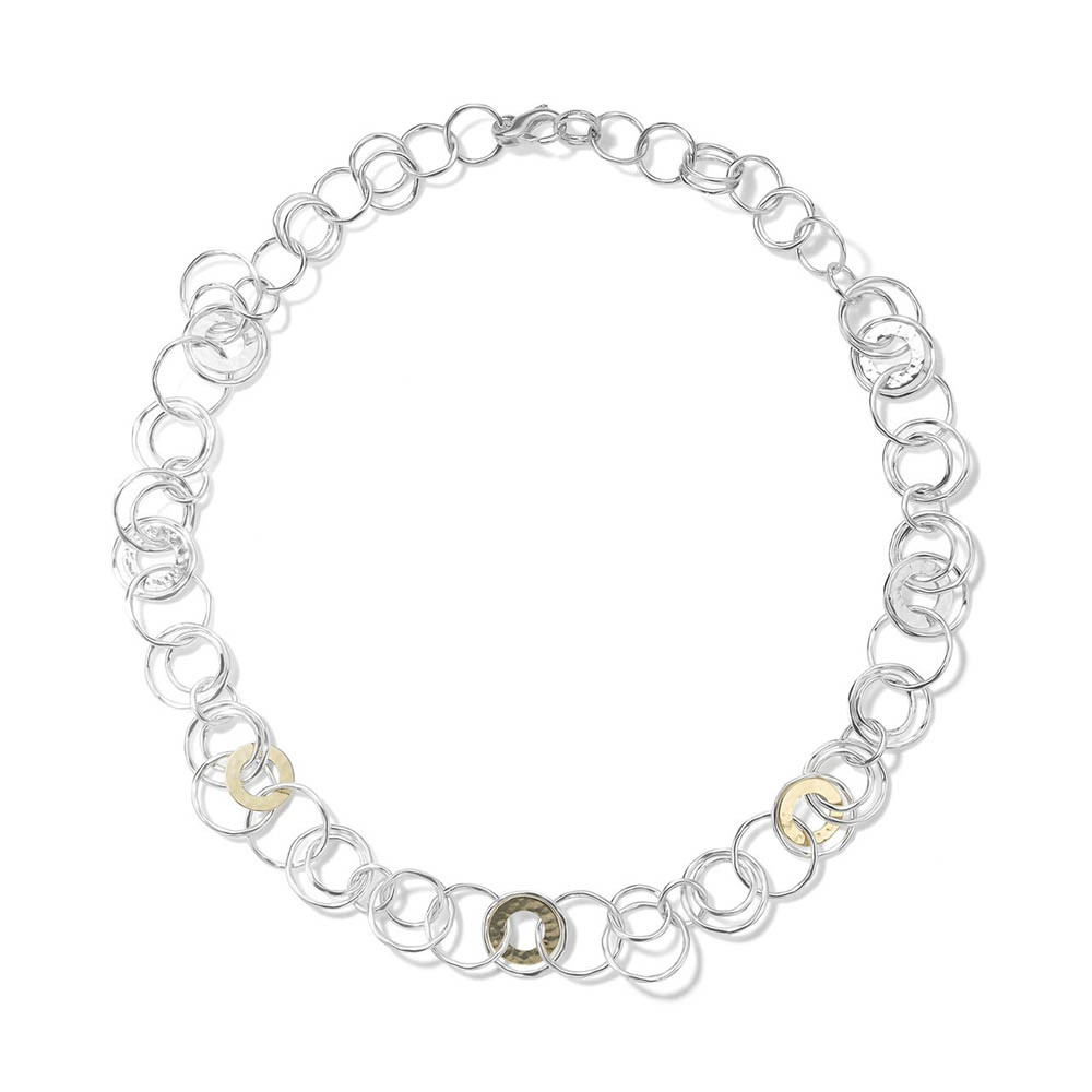 Ippolita Chimera Classico Two Tone Interlinked Crinkle Necklace