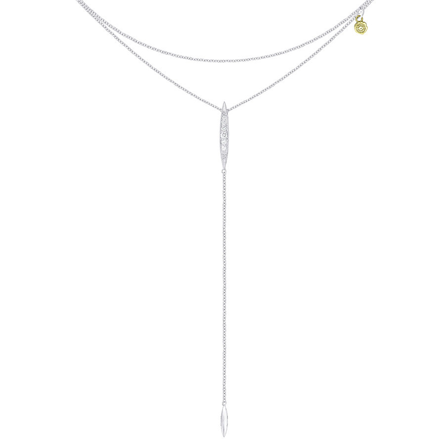 Tacori Silver Double Chain Surfboard Lariat The Ivy Lane Necklace
