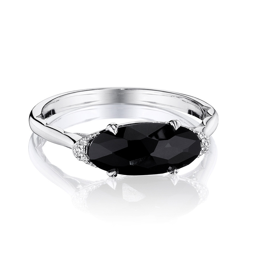 Tacori Black Onyx & Diamond Horizon Shine Oval Ring