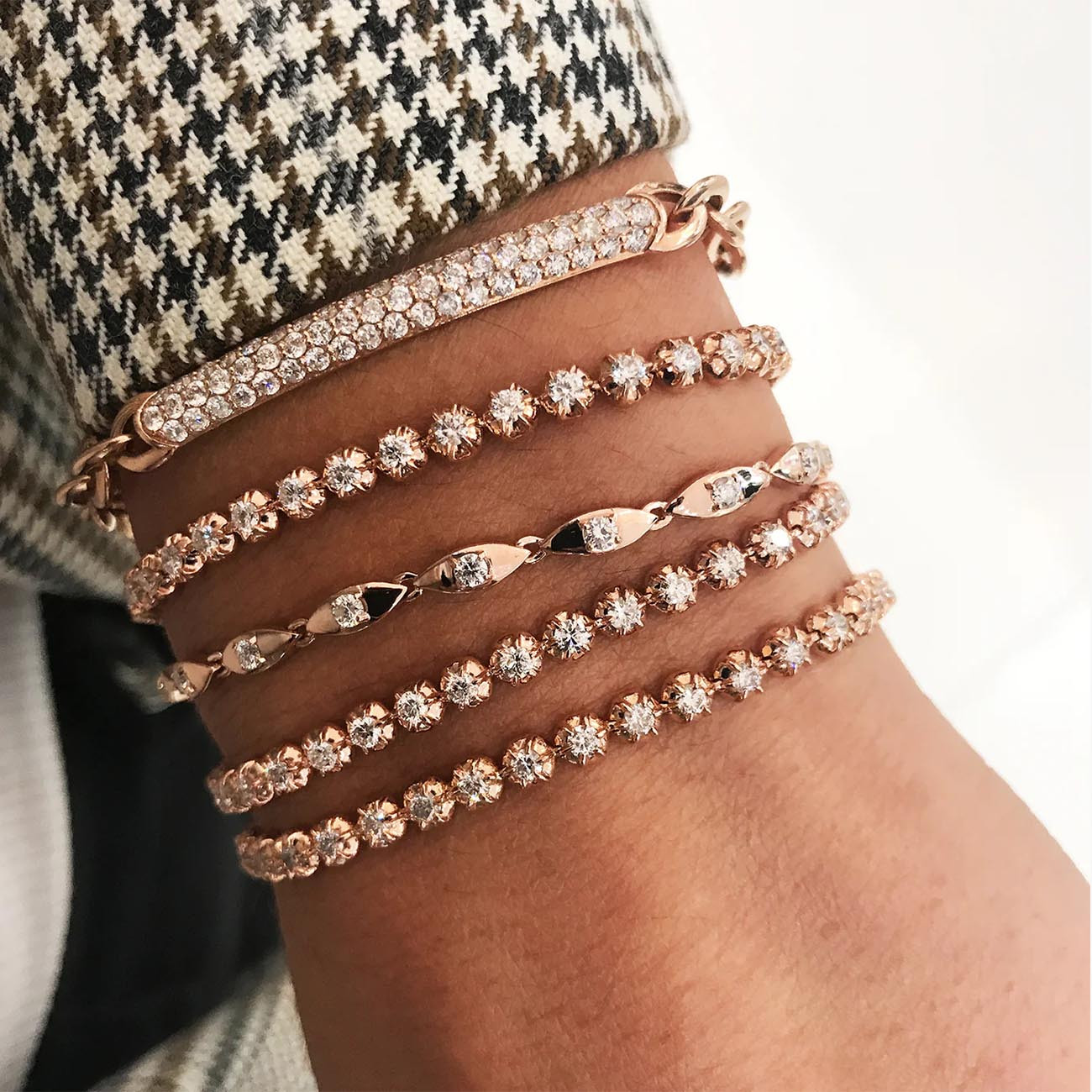 Initial Diamond Tennis Bracelet – Nicole Rose Fine Jewelry