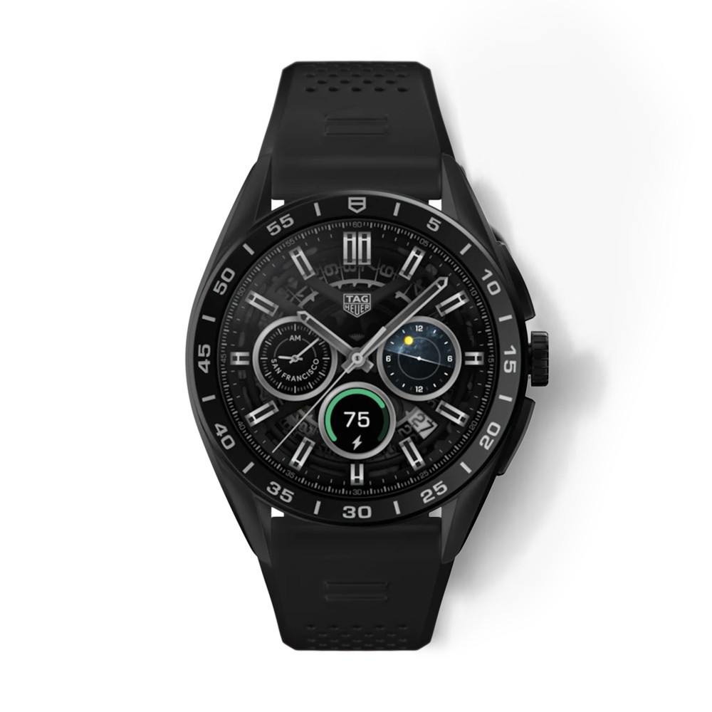 TAG Heuer Connected E4 Titanium Smartwatch with Rubber Strap - 45MM