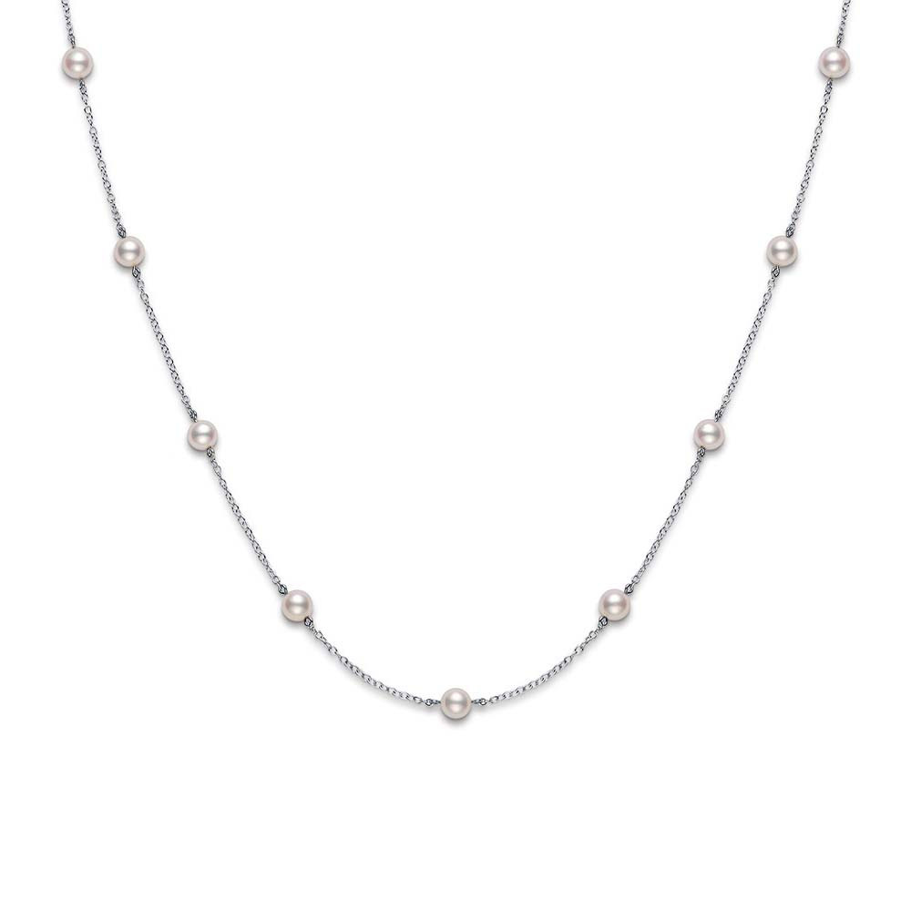 Mikimoto Everyday Essential Eleven Pearl Tin Cup Necklace