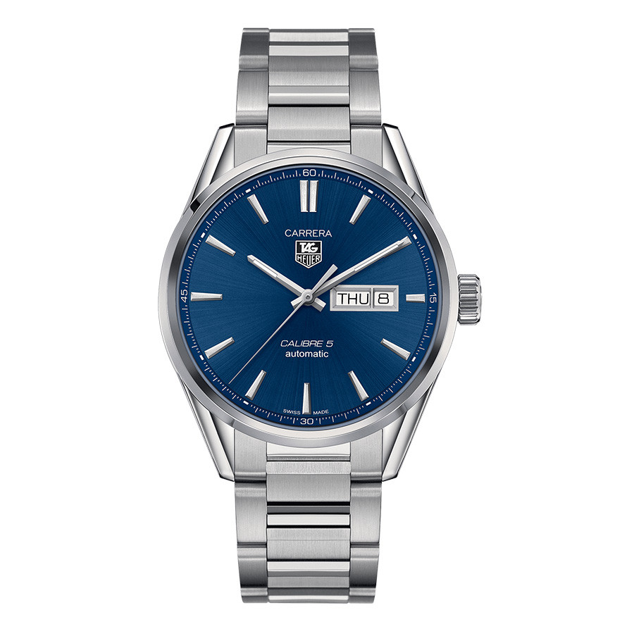 Tag Heuer Calibre 5 Day-Date Blue Dial Carrera Watch