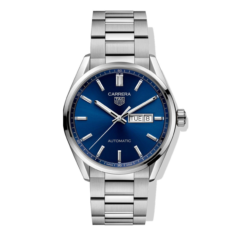 Tag Heuer Carrera Calibre 5 Day-Date Blue Dial Watch