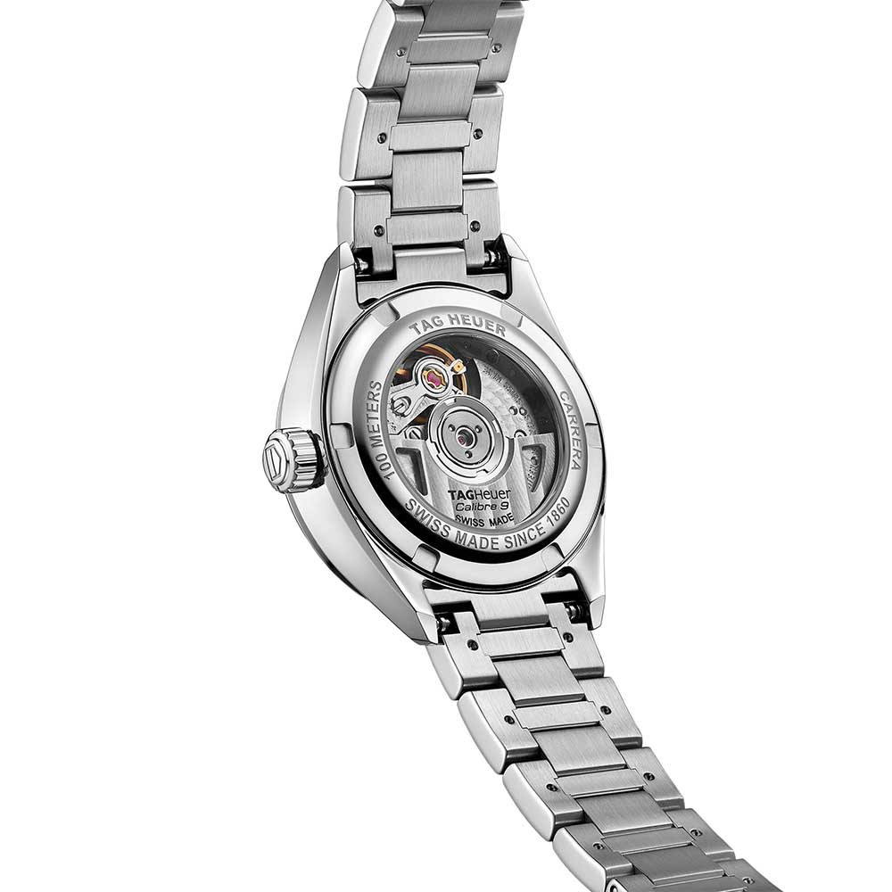 Tag Heuer Carrera Calibre 9 Mother of Pearl Dial Watch back