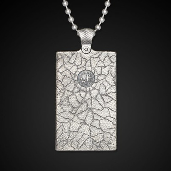 William Henry Dog Tag Fossil Apex Necklace Back View