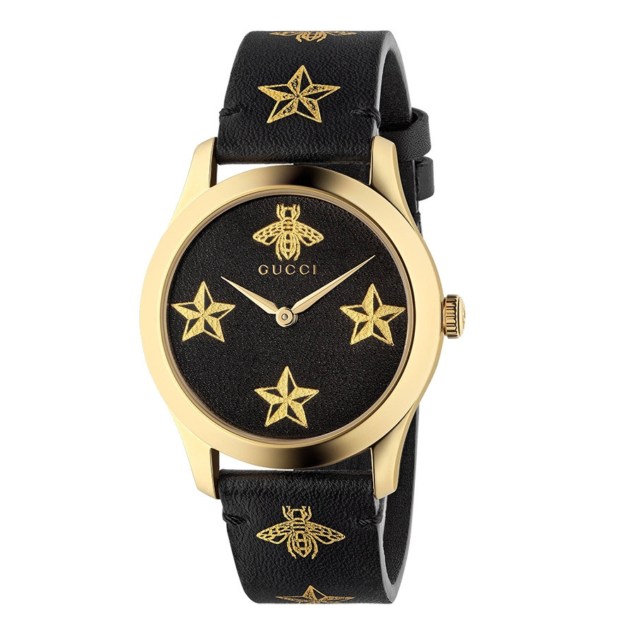 gucci black gold watch