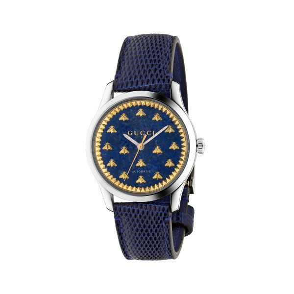 Gucci G-Timeless Steel and Lapis Watch