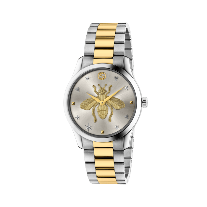 Gucci G-Timeless 38mm Two Toned Bee Watch