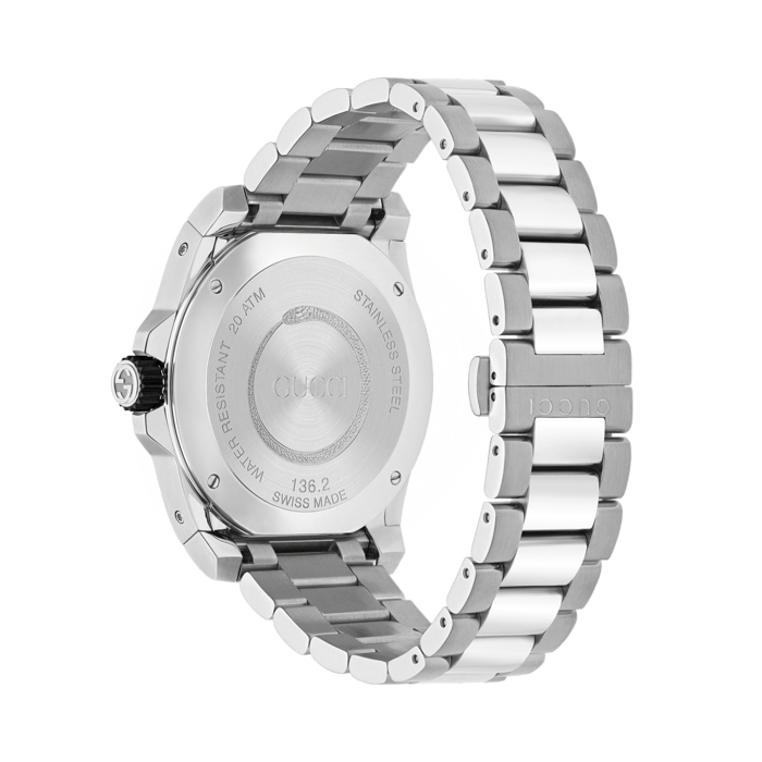 Hick bouw Bestrooi Gucci Dive 45mm Stainless Steel Snake Watch