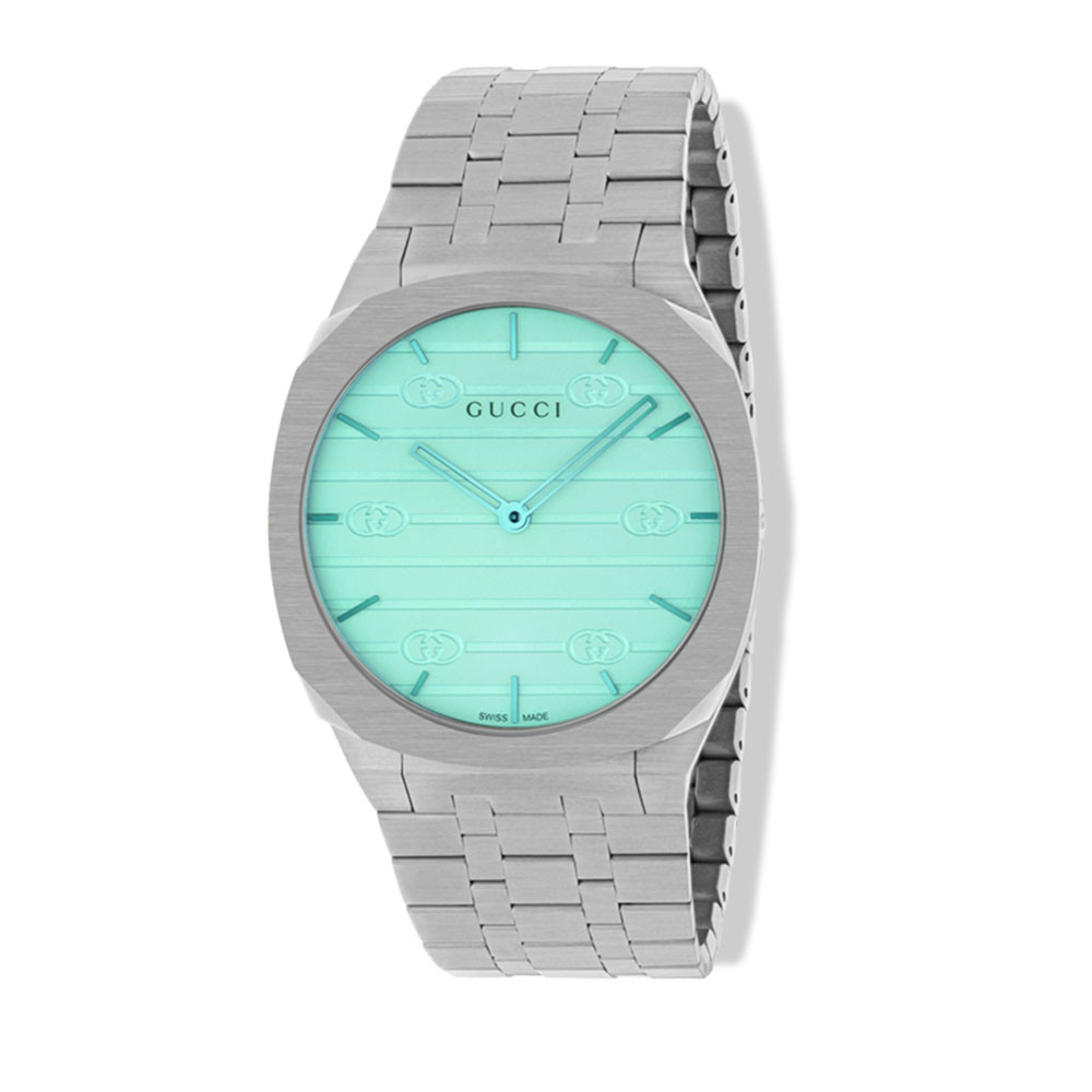 Gucci 25H Iridescent Turquoise Watch - 38mm
