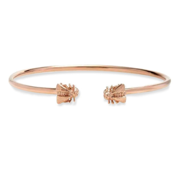 Gucci 18K Rose Gold Bee Bracelet