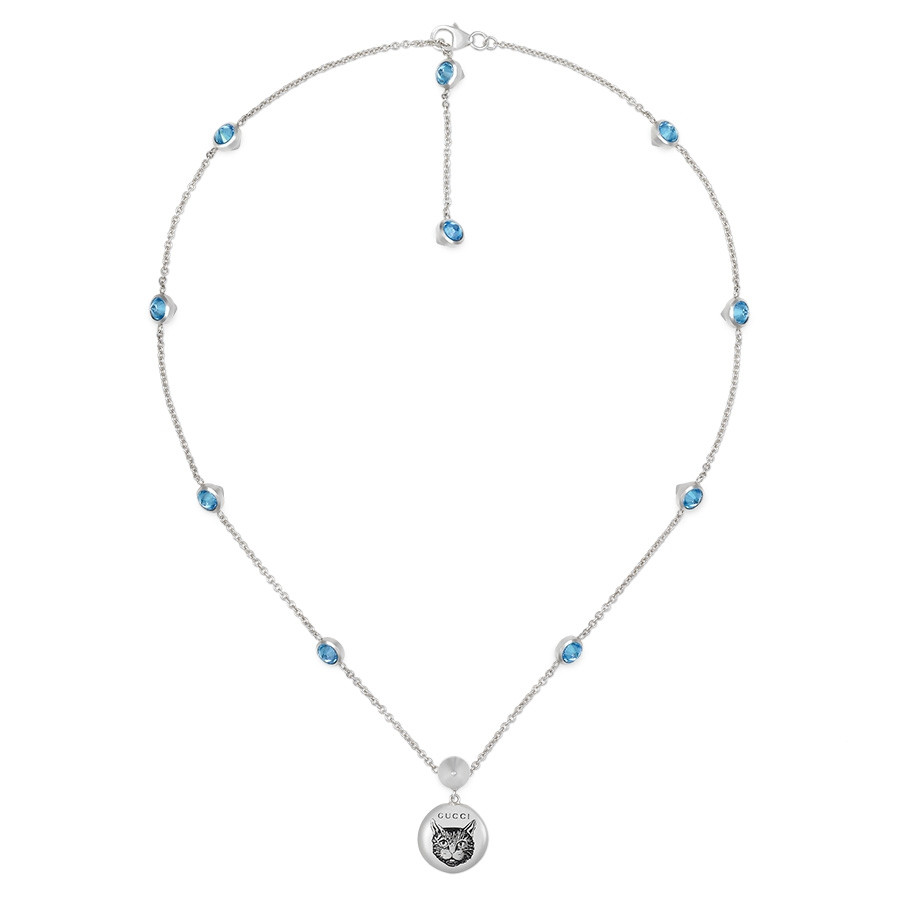 Gucci Blind for Love sterling silver necklace - ShopStyle