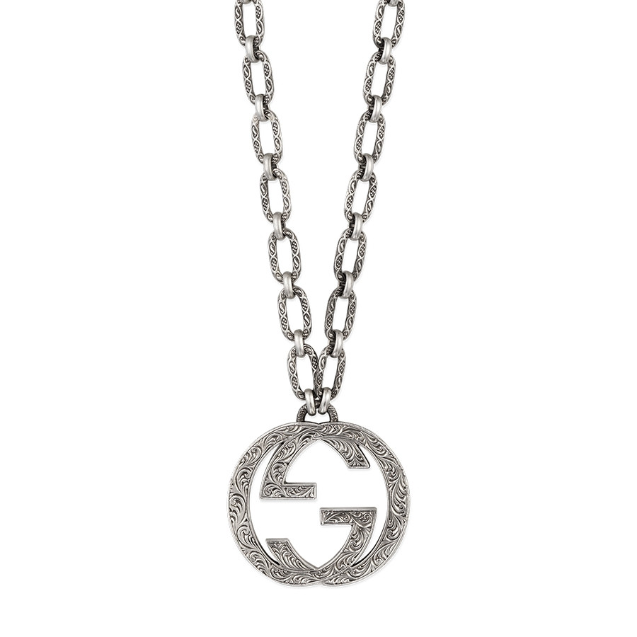 Gucci Interlocking G Silver Large Pendant | J.R. Dunn Jewelers