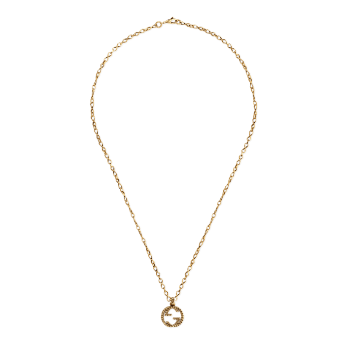 Gucci Interlocking G 18K Gold Necklace