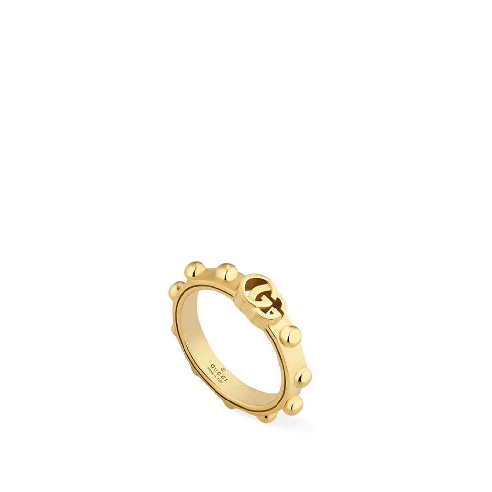 Gucci GG Running Studded 18K Gold Ring main image