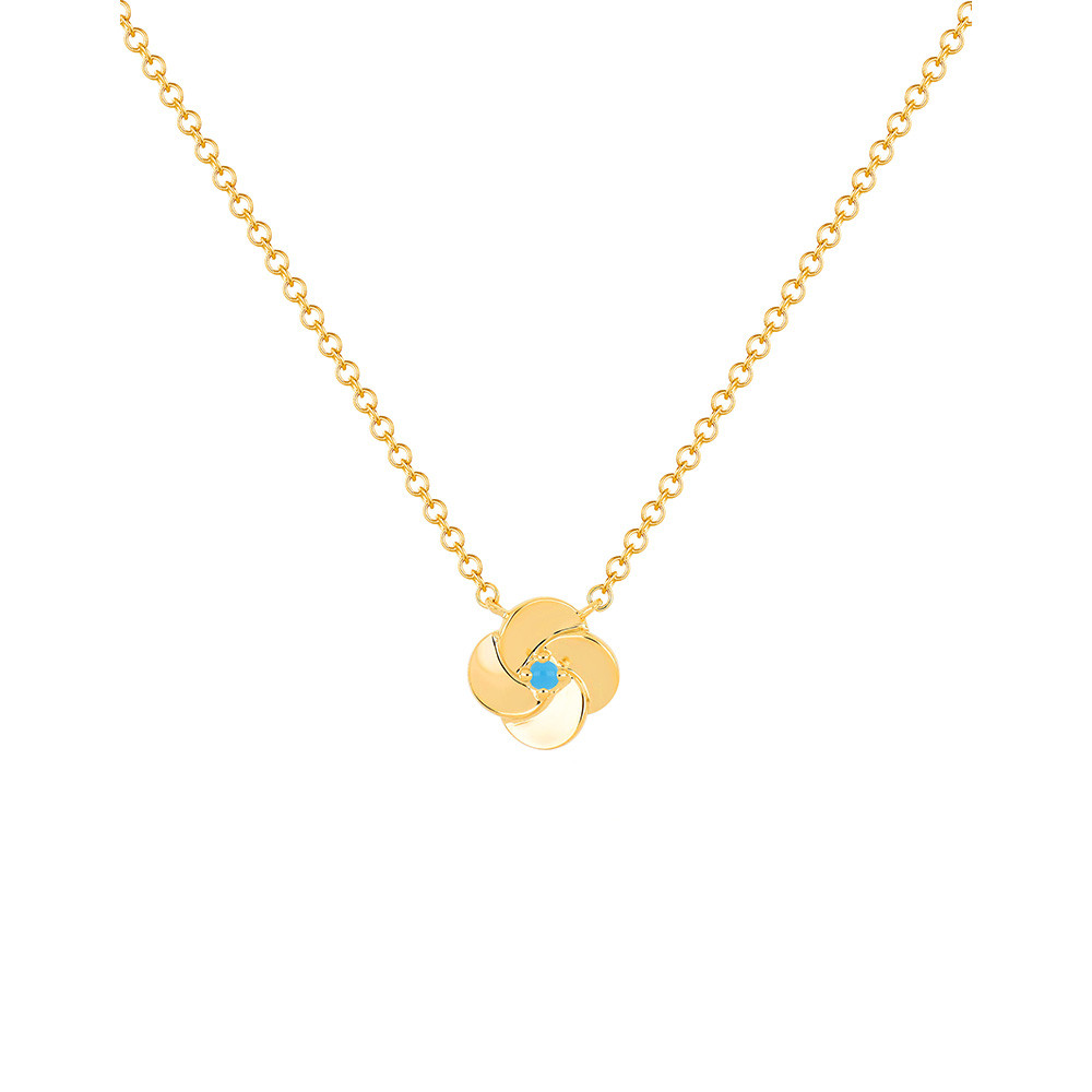 EF Collection Turquoise Petal Necklaces