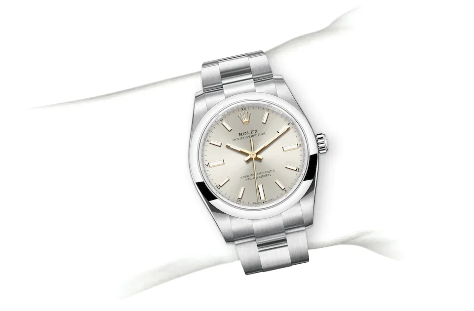 Rolex Oyster Perpetual 34 M124200-0001 on Wrist